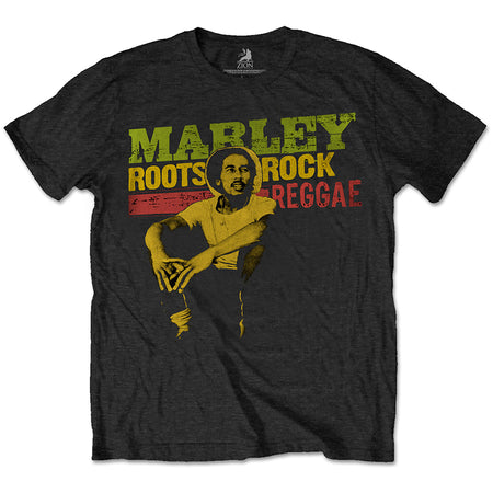 Bob Marley - Roots Rock Reggae - Black t-shirt