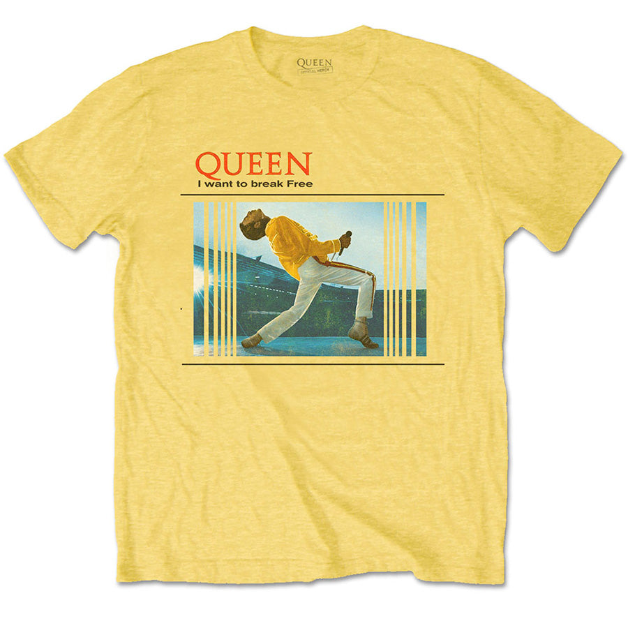 Queen - Break Free - Yellow  t-shirt
