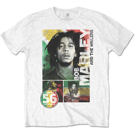Bob Marley - 56 Hope Road Rasta - White t-shirt