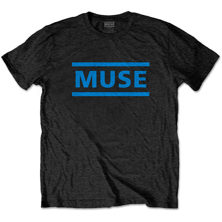Muse - Dark Blue Logo - Black t-shirt