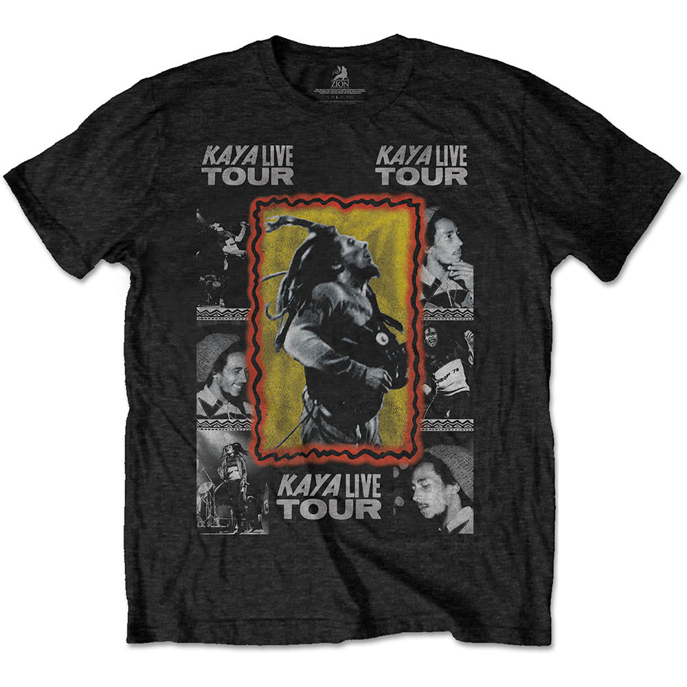 Bob Marley - Kaya Tour with Backprint - Black T-shirt
