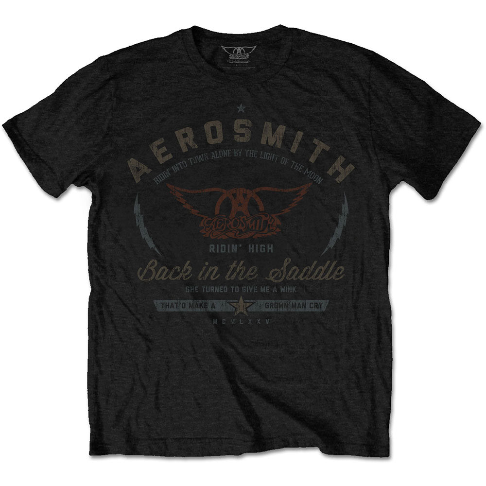 Aerosmith - Back In The Saddle - Black T-shirt