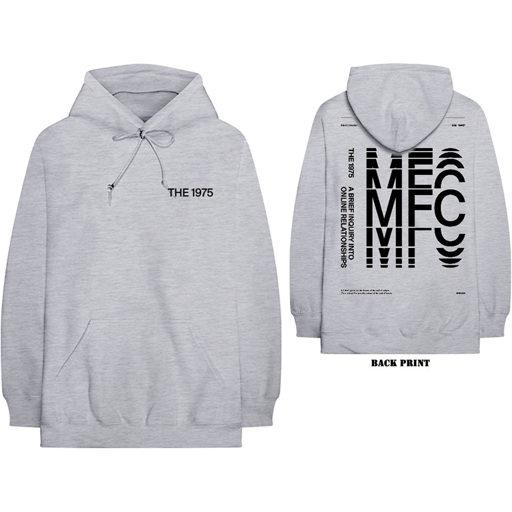 The 1975 - ABIIOR - Pullover Grey Hooded Sweatshirt