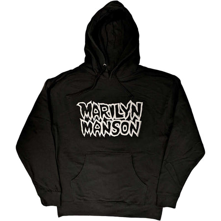 Marilyn Manson - Logo - Pullover Black Hooded Sweatshirt