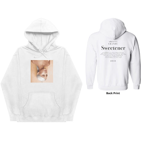 Ariana Grande - Sweetener 2018 - Pullover White Hooded Sweatshirt