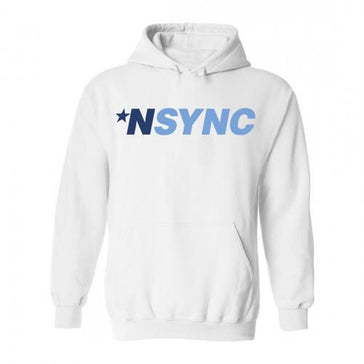 NSYNC - Classic Logo - White Hooded Sweatshirt