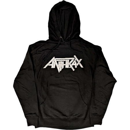 Anthrax - Logo - Pullover Black Hooded Sweatshirt
