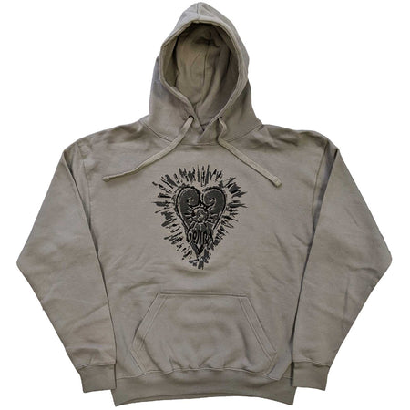 Gojira - Fortitude Heart- Pullover Grey Hooded Sweatshirt
