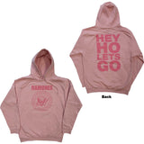 Ramones - Pink Hey Ho Seal- Pullover Pink Hooded Sweatshirt