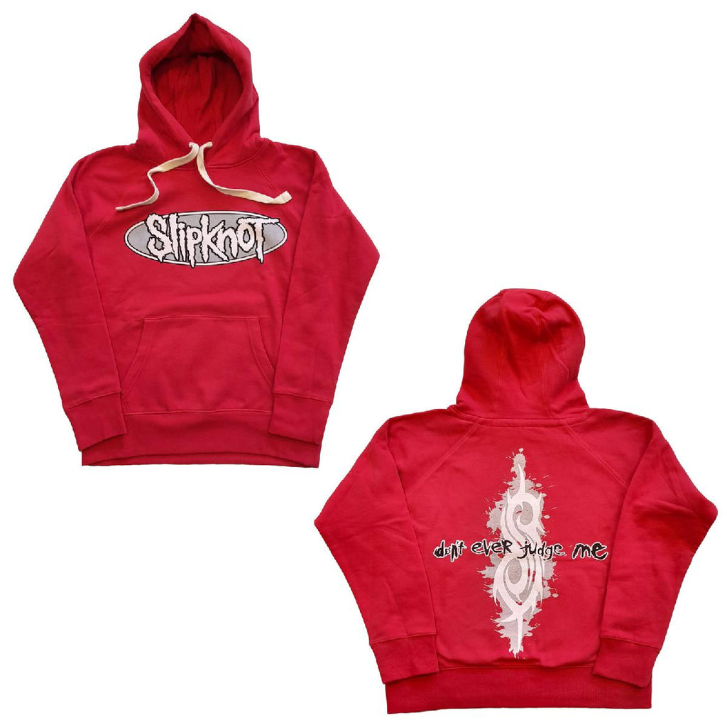 Slipknot - Don't Ever Judge Me - Red Pullover Hooded Sweatshirt