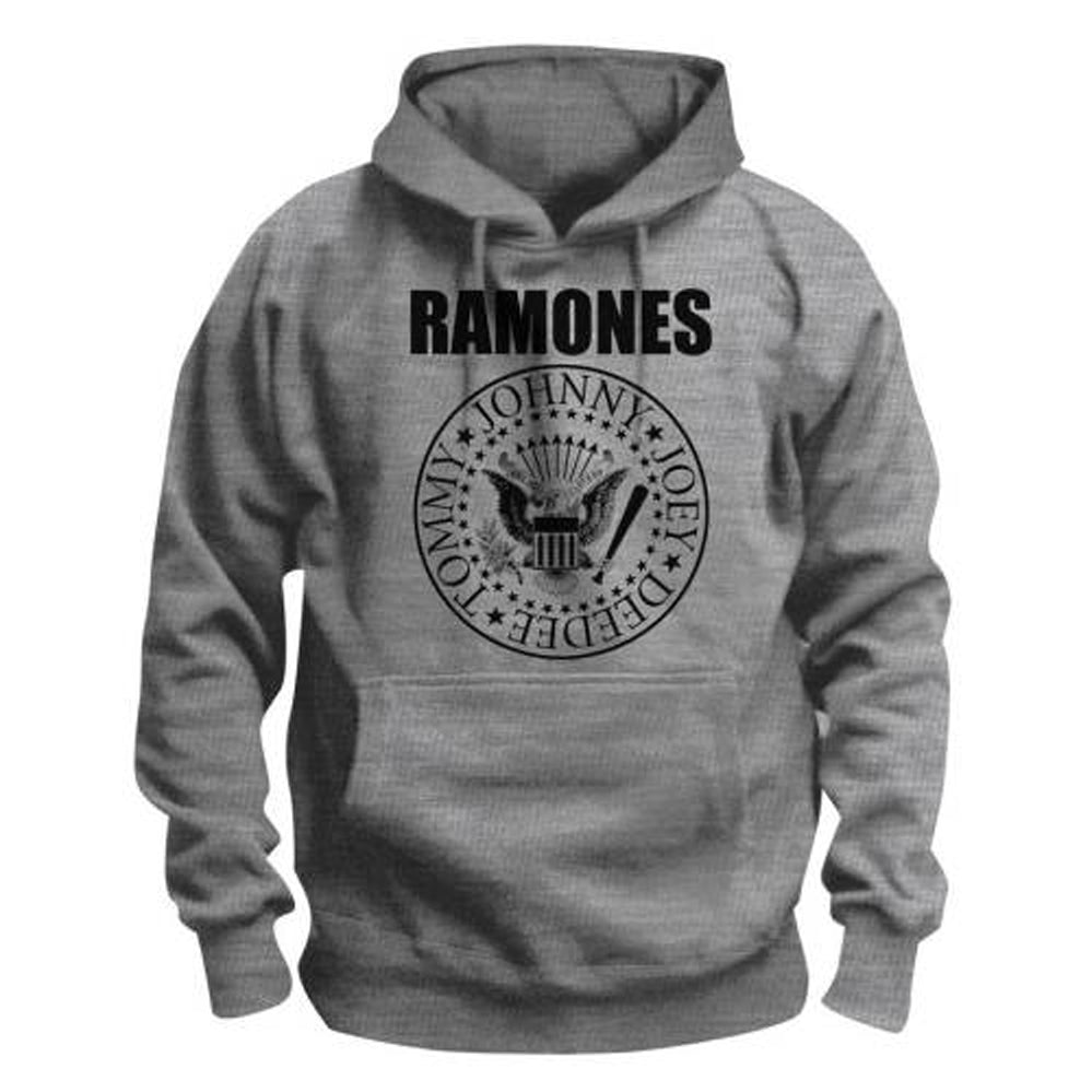 Ramones - Presidential Seal - Pullover Grey Hooded Sweatshirt