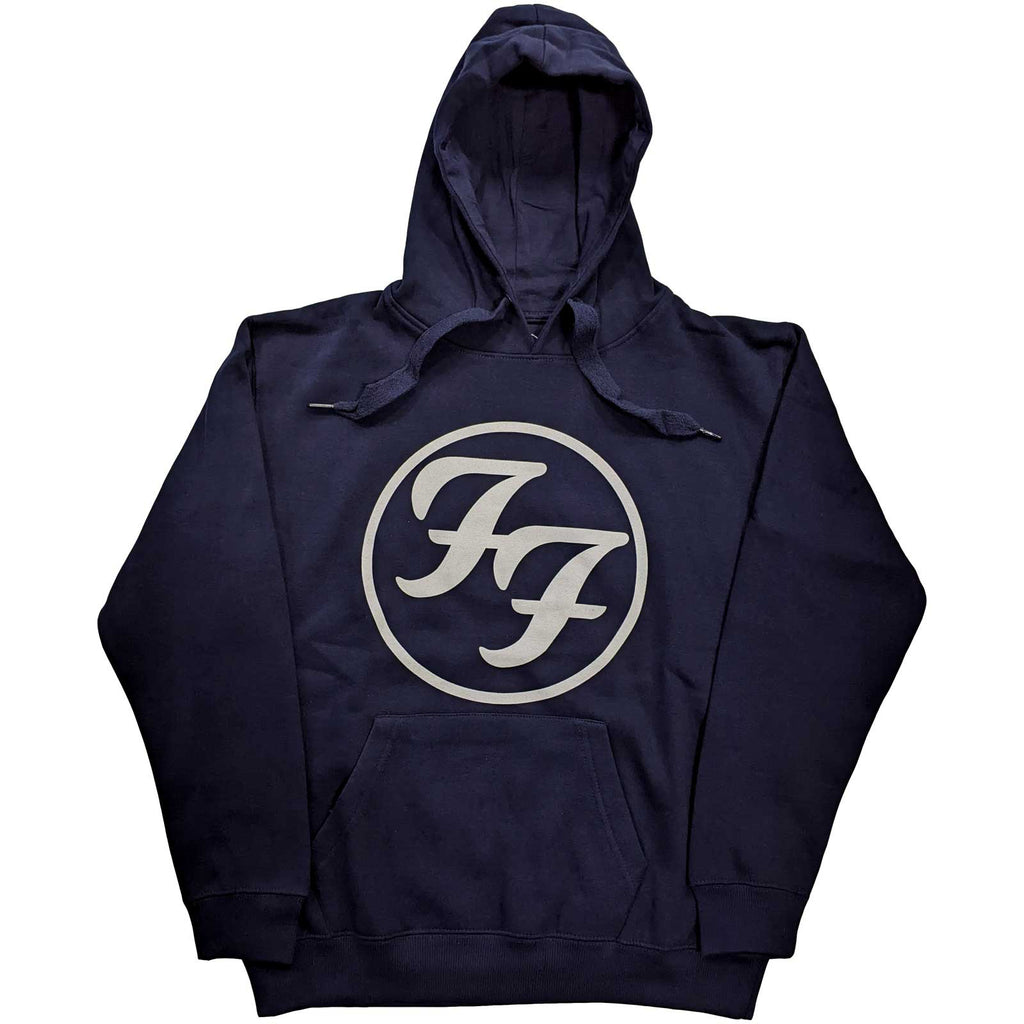 Foo Fighters - FF Logo - Pullover Navy Blue Hooded Sweatshirt