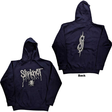 Slipknot - Splatter - Pullover Navy Blue Hooded Sweatshirt