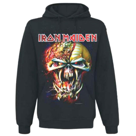 Iron Maiden - Final Frontier Big Head - Pullover Black Hooded Sweatshirt