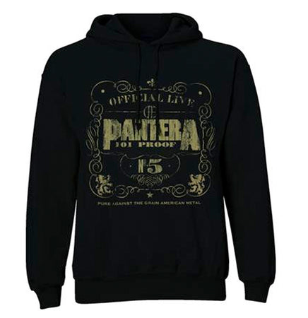 Pantera - 101 Proof - Pullover Black Hooded Sweatshirt