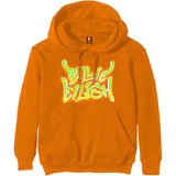 Billie Eilish - Airbrush Flames - Pullover Orange Hooded Sweatshirt