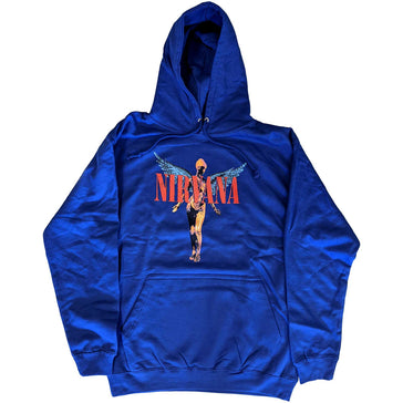 Nirvana - Angelic - Pullover Blue Hooded Sweatshirt