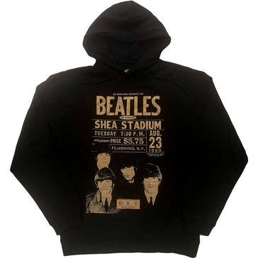 The  Beatles - Shea '66 - Eco-Friendly Pullover Black Hooded Sweatshirt