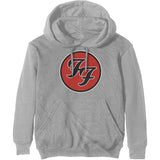 Foo Fighters - FF Logo -Pullover Grey Hooded Sweatshirt