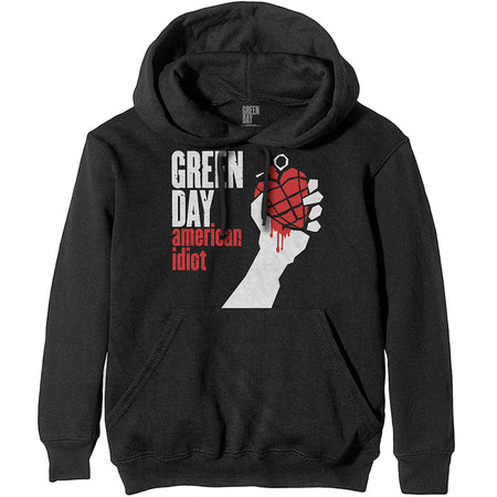Green Day - American Idiot -Pullover Black Hooded Sweatshirt