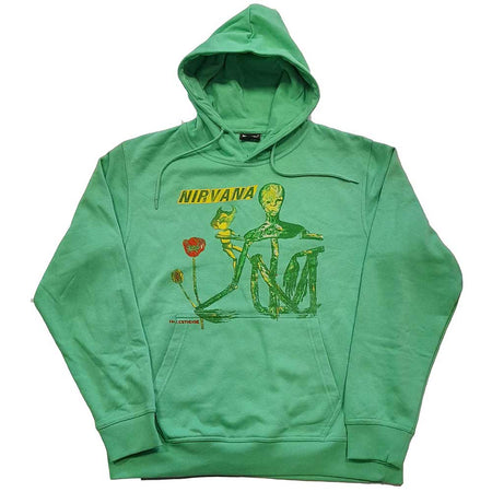 Nirvana - Incesticide - Pullover Green Hooded Sweatshirt