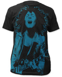 T.Rex-Marc Bolan-Icon Subway Print-Black Lightweight t-shirt
