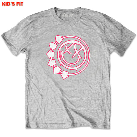 Blink 182 - Six Arrows Smiley-KIDS SIZE Grey T-shirt