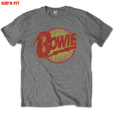 Davdi Bowie - Vintage Diamond Dogs Logo-KIDS SIZE Charcoal T-shirt