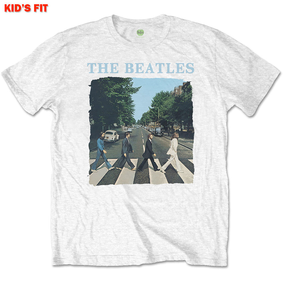 The Beatles-Abbey Road & Logo-KIDS SIZE White T-shirt