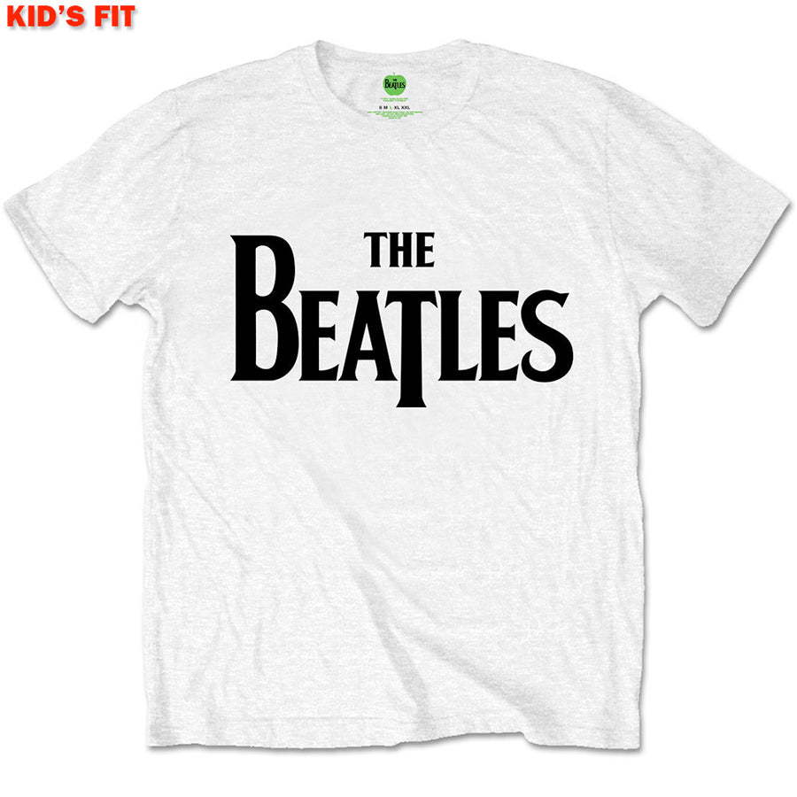 The Beatles-Drop T Logo-KIDS SIZE White T-shirt