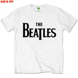 The Beatles-Drop T Logo-KIDS SIZE White T-shirt