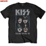 Kiss - Made For Lovin' You-KIDS SIZE Black T-shirt