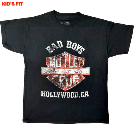 Motley Crue - Bad Boys Of Hollywood-KIDS SIZE Black T-shirt