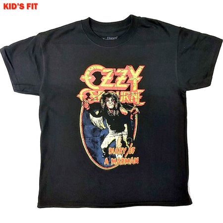 Ozzy Osbourne-Vintage Diary Of A Madman-KIDS SIZE Black T-shirt