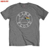 Pink Floyd - Circle Logo-KIDS SIZE Charcoal Grey T-shirt