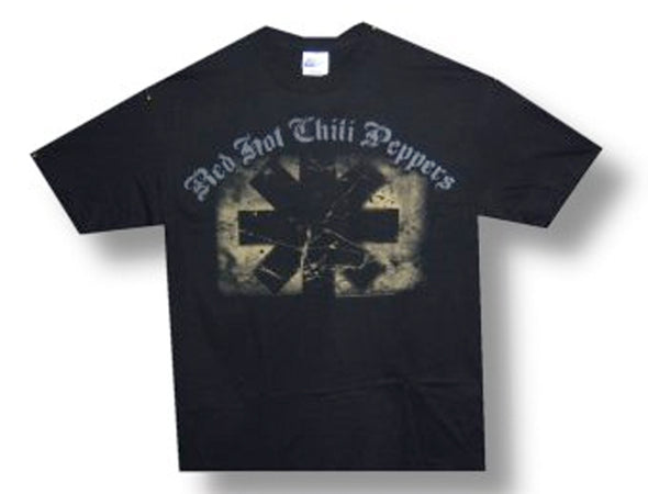 Red Hot Chili Peppers - Distressed Asteriskt-KIDS SIZE Black T-shirt