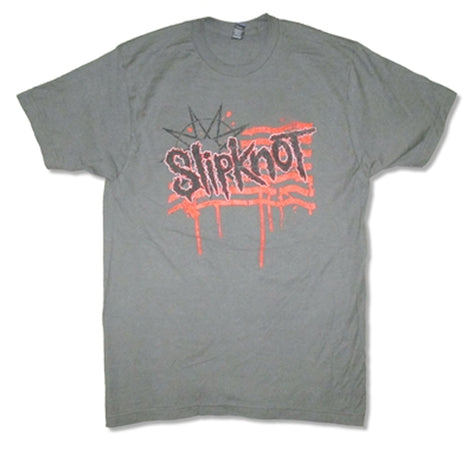 Slipknot-Flag Summer 2015-Gray t-shirt