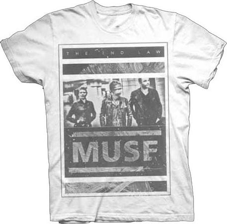 Muse Photo Block White  t-shirt