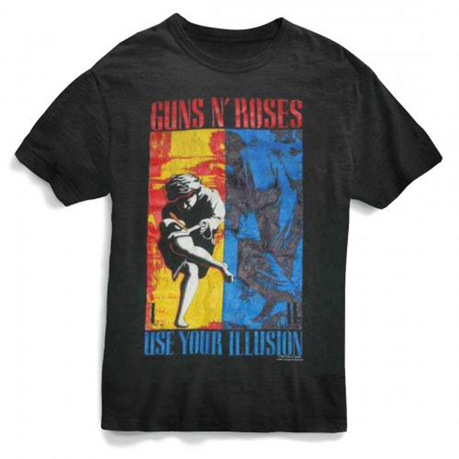 Guns N Roses - 1991 Illusion Combo - Black t-shirt