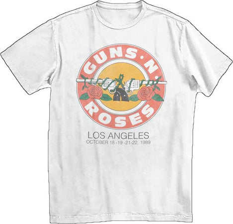 Guns N Roses LA Bullet 1989-White t-shirt