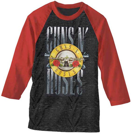 Guns N Roses Stack Logo-Raglan Baseball Jersey t-shirt