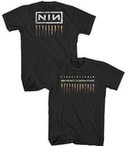 Nine Inch Nails-The Downward Spiral-Front and Backprint-Black Lightweight t-shirt