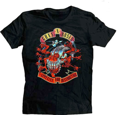 Guns N Roses - Avenger Banner- Appetite for Destruction - Black t-shirt